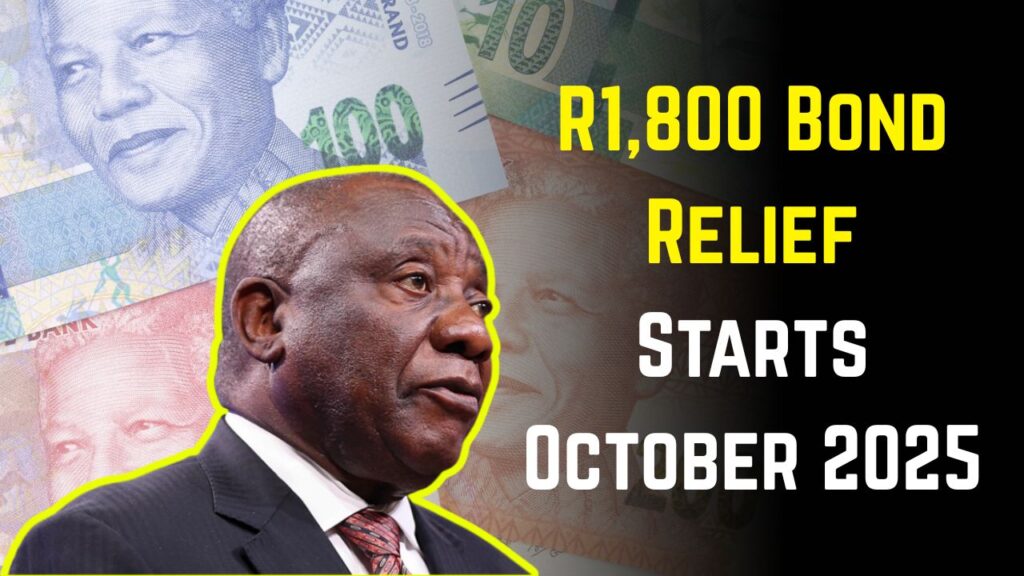 R1,800 Monthly Bond Relief for Homeowners
