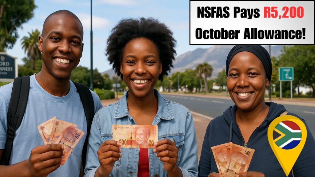 R5,200 NSFAS Allowance october 2025
