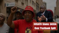 SASSA Upcoming Months Grant at Risk? SASSA Postbank Termination Sparks COSATU Concern Over ATM Cashout fees